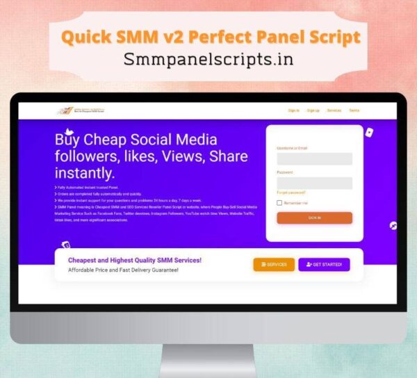 Quick SMM v2 Perfect Panel Script