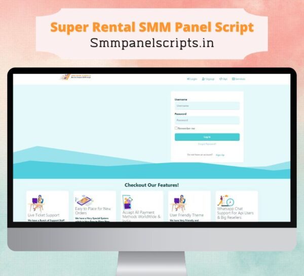 Super Rental SMM Panel Script