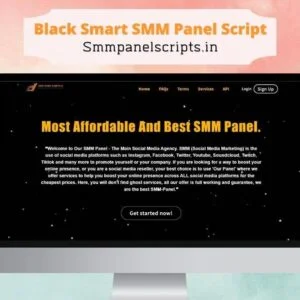 Black Smart Panel V3.4 With  Affiliate / Refill And Admin Note Features