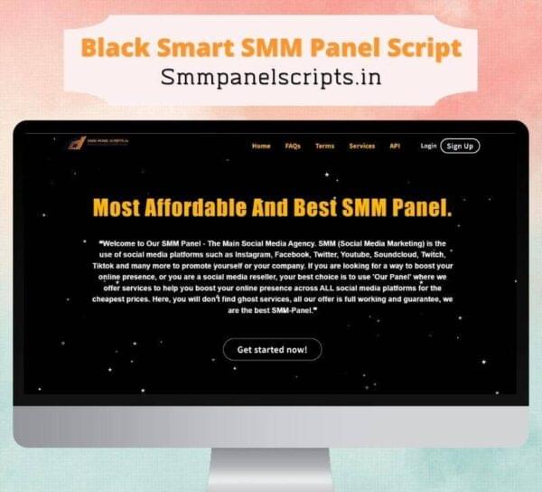 Black Smart Panel V3.4 With  Affiliate / Refill And Admin Note Features