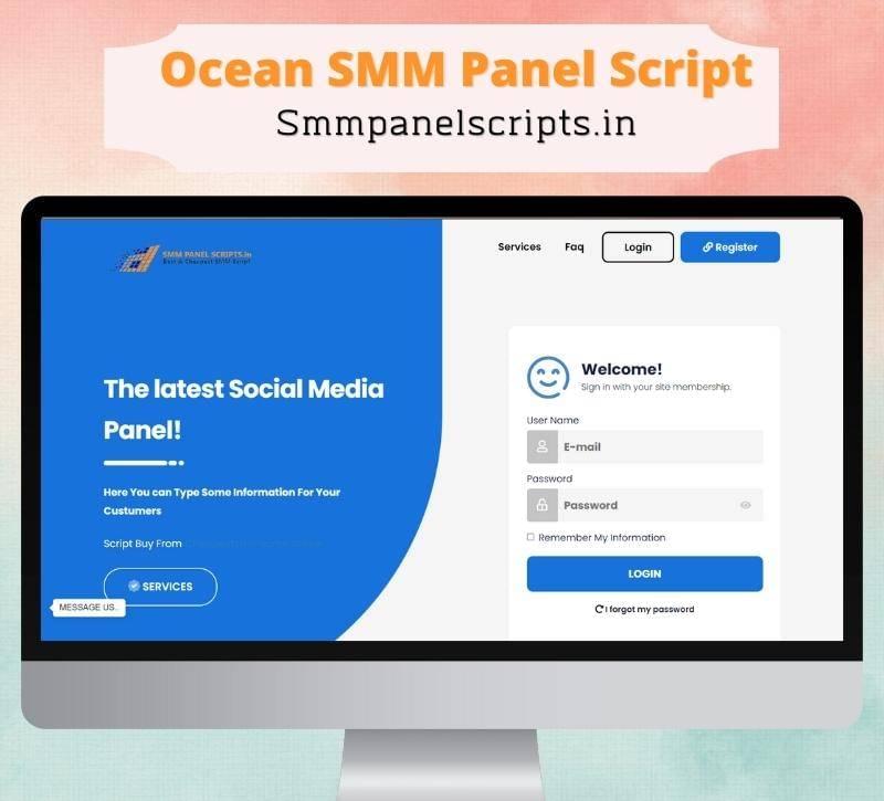 Ocean SMM Smart Panel Script With Blue Theme