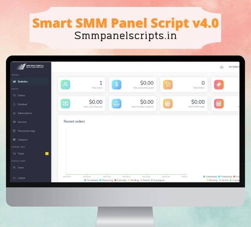 Smart v4.0 SMM Panel Script With Paytm