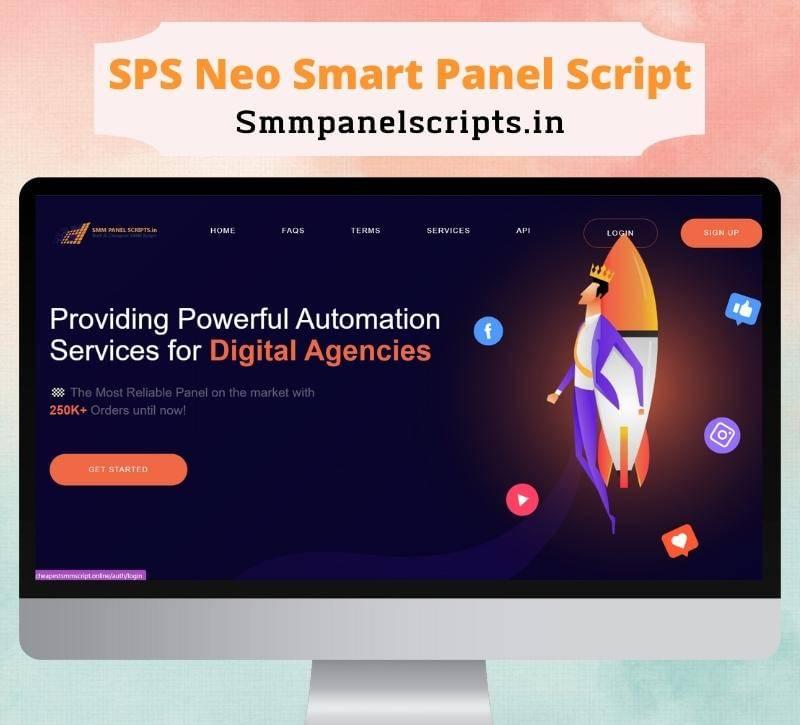 SPS Neo SMM Panel Script With 10+ Payments Gateway